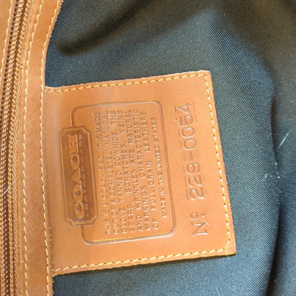 Vintage Coach Overnighter 512 British Tan project bag. - Picture 13 of 16